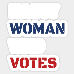 Nasty Woman Who Votes 2020 Sticker